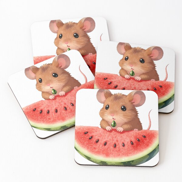 Item preview, Tiny Mouse Watermelon Crumb designed and sold by pumsquare.
