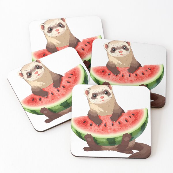 Item preview, Ferret Watermelon Tangle designed and sold by pumsquare.