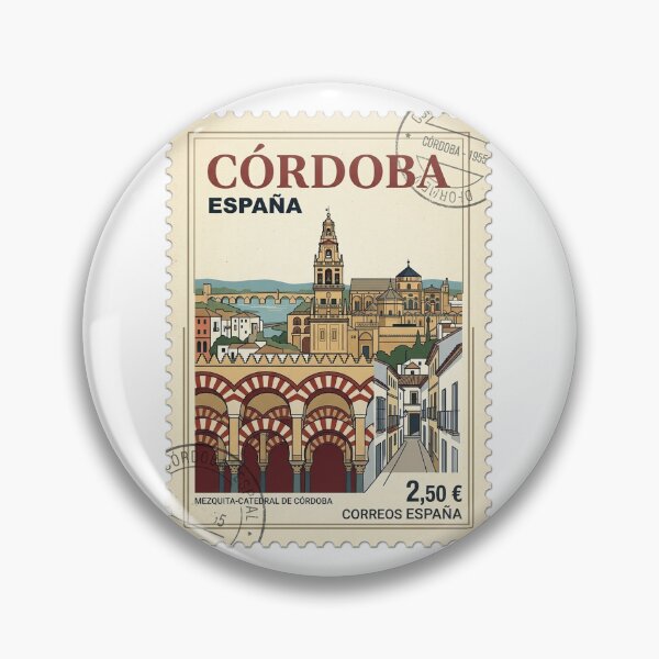 Item preview, Vintage Cordoba Spain Mezquita Catedral Travel Stamp designed and sold by k3rstman1.