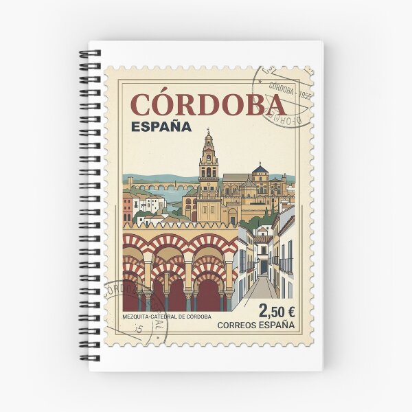 Item preview, Vintage Cordoba Spain Mezquita Catedral Travel Stamp designed and sold by k3rstman1.