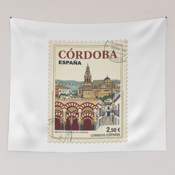 Item preview, Vintage Cordoba Spain Mezquita Catedral Travel Stamp designed and sold by k3rstman1.