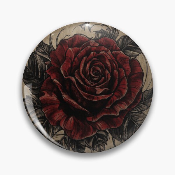 Item preview, Crimson Gothic Rose with Ornamental Thorns designed and sold by IdeaSmith.