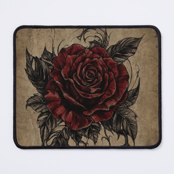 Item preview, Crimson Gothic Rose with Ornamental Thorns designed and sold by IdeaSmith.