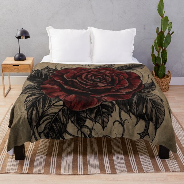 Item preview, Crimson Gothic Rose with Ornamental Thorns designed and sold by IdeaSmith.
