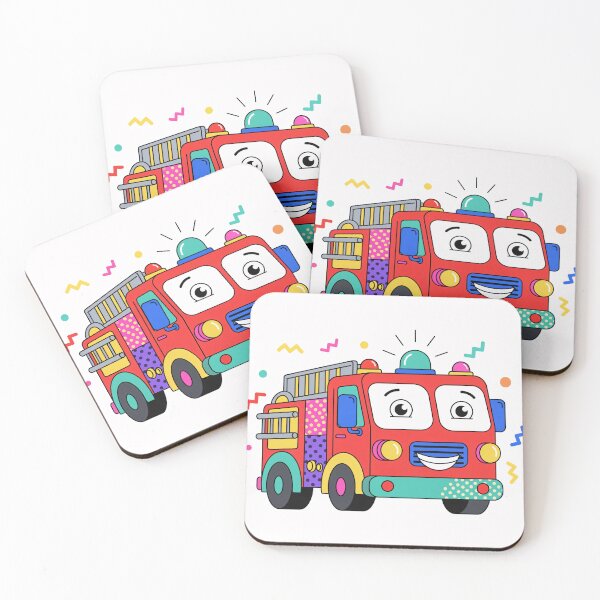 Item preview, Fire truck Cartoon designed and sold by ardenthaus.
