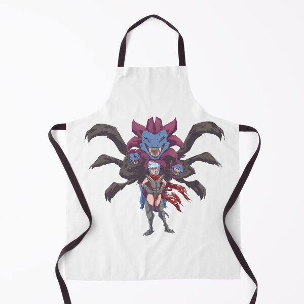 Item preview, White-haired warrior standing before massive multi-headed dark monster designed and sold by Davao-68Apple.