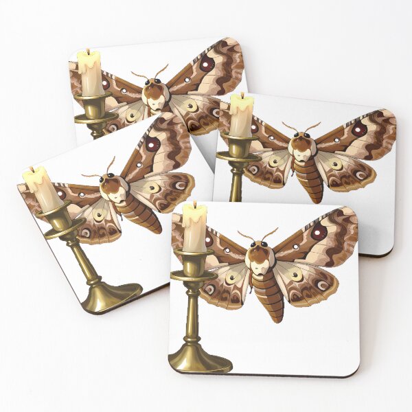 Item preview, Moth Candlestick designed and sold by IllumeInk.