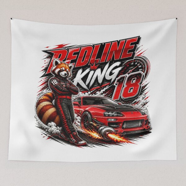 Item preview, Redline King Turbo Drift Graphic | JDM Racing Car PNG | Japanese Streetwear | Motorsport Sticker designed and sold by Stylestickers55.