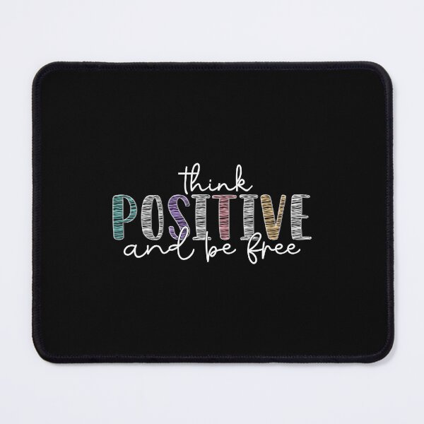 Item preview, Think Positive and Be Free Retro Floral Typography designed and sold by Sed94.