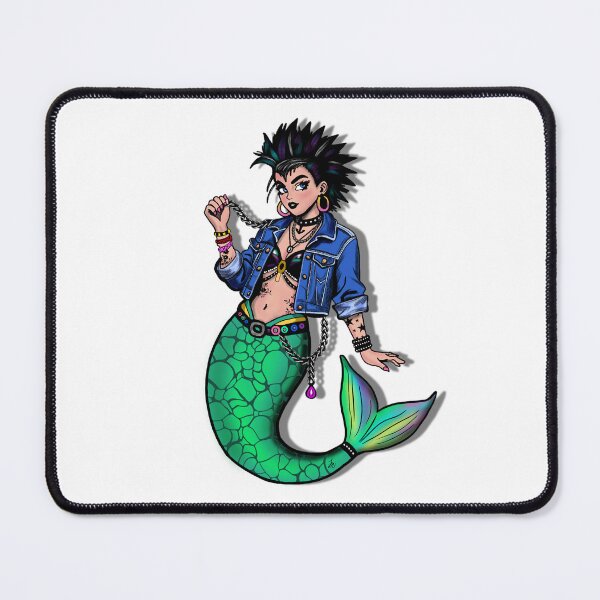 Item preview, Punk mermaid pinup designed and sold by OutJsWindow.