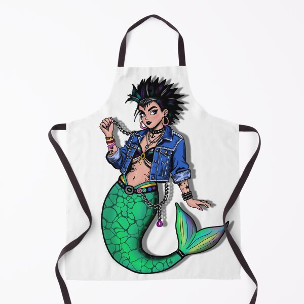 Item preview, Punk mermaid pinup designed and sold by OutJsWindow.