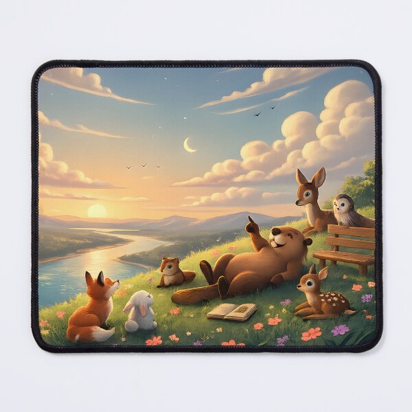 Item preview, Happy Beaver Adventures – Stories Written in the Summer Sky designed and sold by Clothes With Smiling Animals Walt Gral.