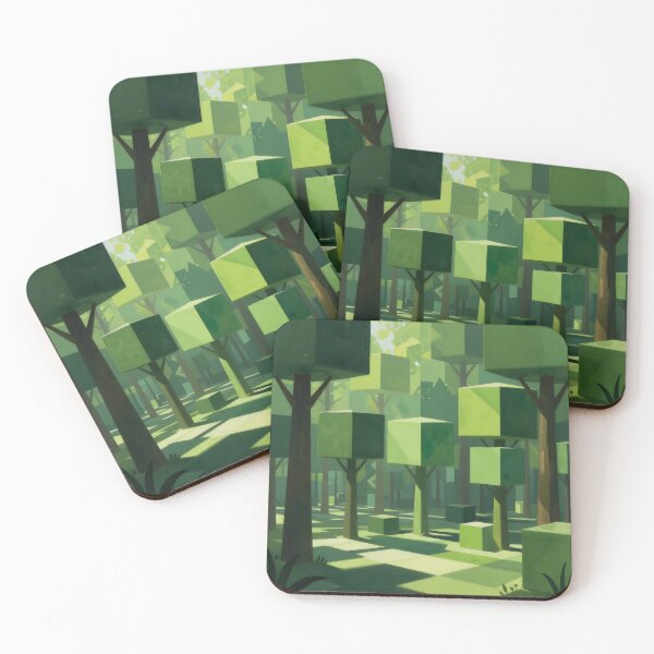 Item preview, Squared Wilderness: The Geometric Forest designed and sold by PawPrintedArt.