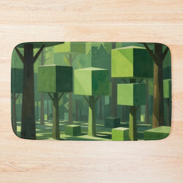 Item preview, Squared Wilderness: The Geometric Forest designed and sold by PawPrintedArt.