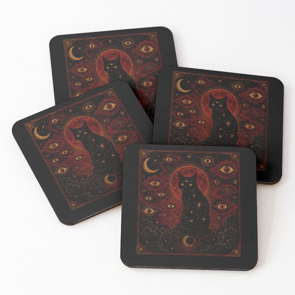 Item preview, Vintage Mystic Black Cat  designed and sold by SignumShop.
