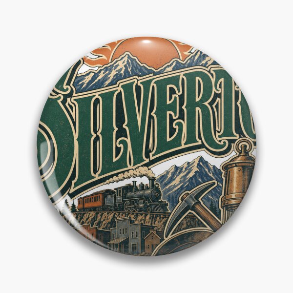 Item preview, Silverton Colorado Vintage Hand Lettered Travel Emblem designed and sold by VisualArtsOasis.