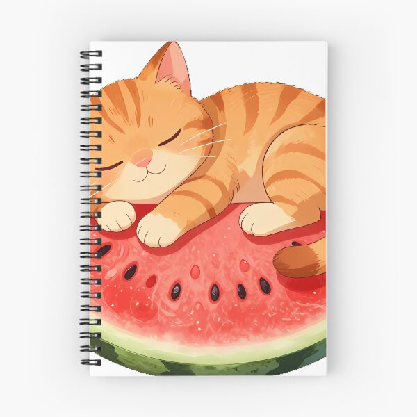Item preview, Orange Tabby Watermelon Nap designed and sold by pumsquare.