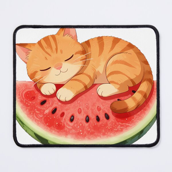 Item preview, Orange Tabby Watermelon Nap designed and sold by pumsquare.