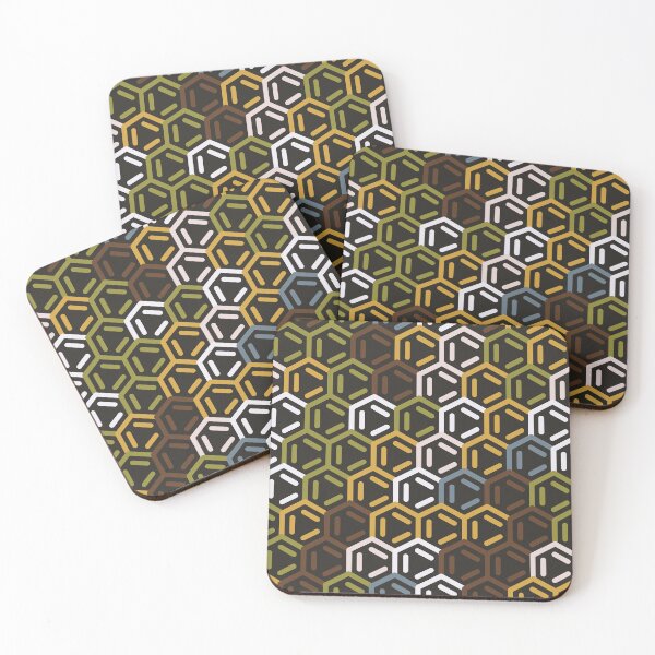 Item preview, Benzene Ring Abstract Geometric Pattern Earth designed and sold by TexSta.