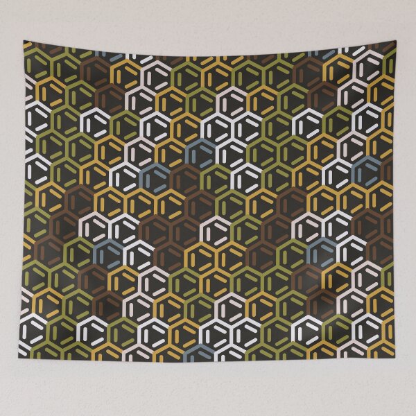 Item preview, Benzene Ring Abstract Geometric Pattern Earth designed and sold by TexSta.