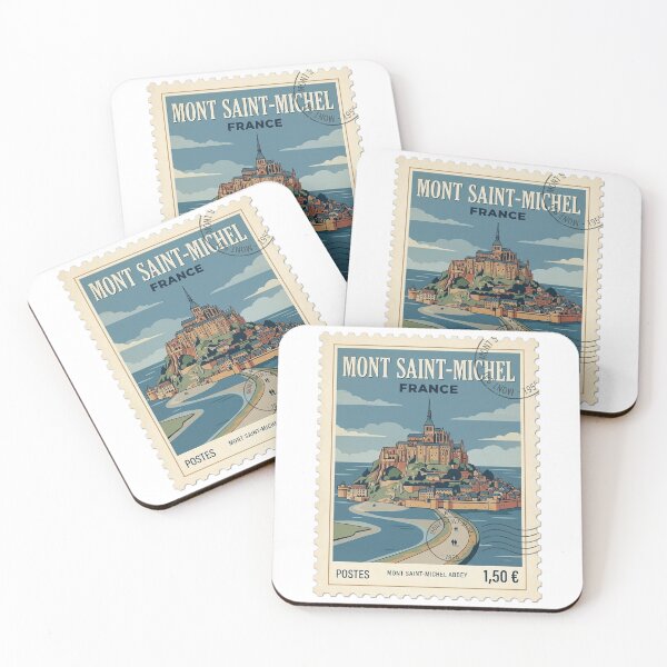 Item preview, Vintage Mont Saint Michel France Travel Stamp designed and sold by k3rstman1.