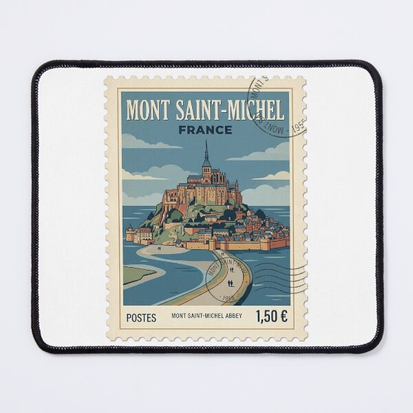 Item preview, Vintage Mont Saint Michel France Travel Stamp designed and sold by k3rstman1.