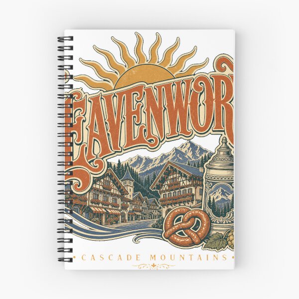 Item preview, Leavenworth Washington Vintage Hand Lettered Travel Emblem designed and sold by VisualArtsOasis.