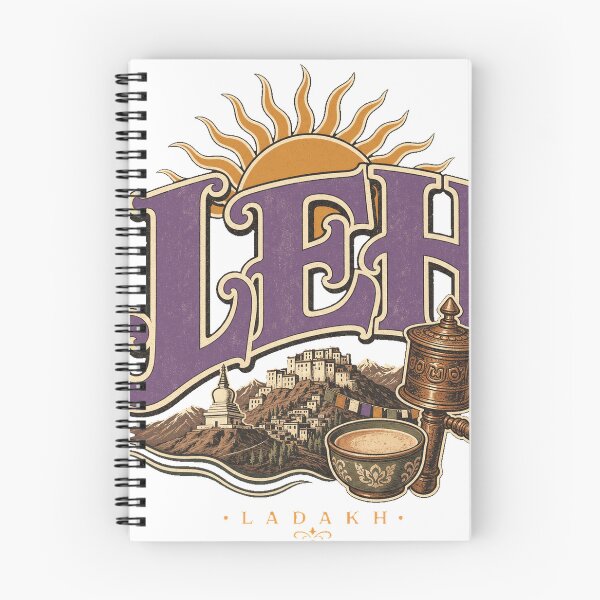 Item preview, Leh India Vintage Hand Lettered Travel Emblem designed and sold by VisualArtsOasis.