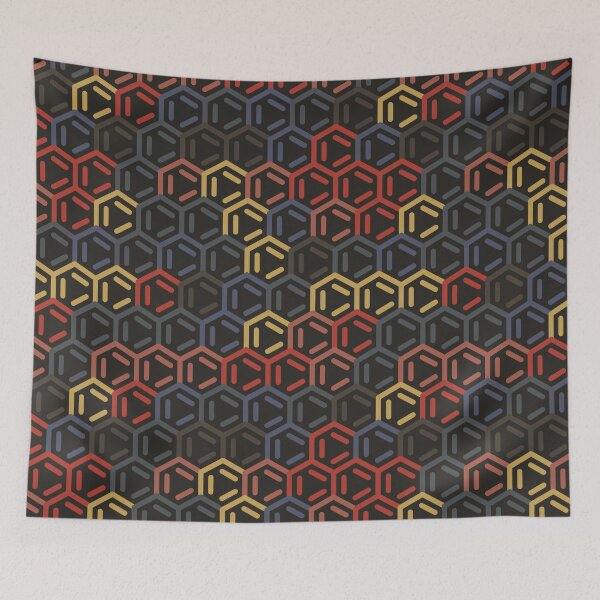Item preview, Benzene Ring Abstract Geometric Pattern Heavy designed and sold by TexSta.