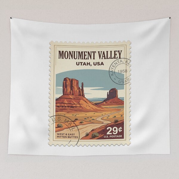 Item preview, Vintage Monument Valley Utah Travel Stamp designed and sold by k3rstman1.