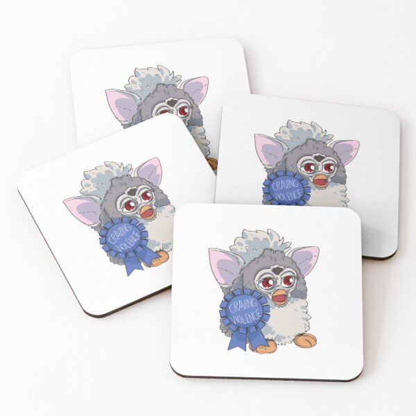 Item preview, Cute fluffy monster wearing blue ribbon with playful expression. designed and sold by Davao-68Apple.