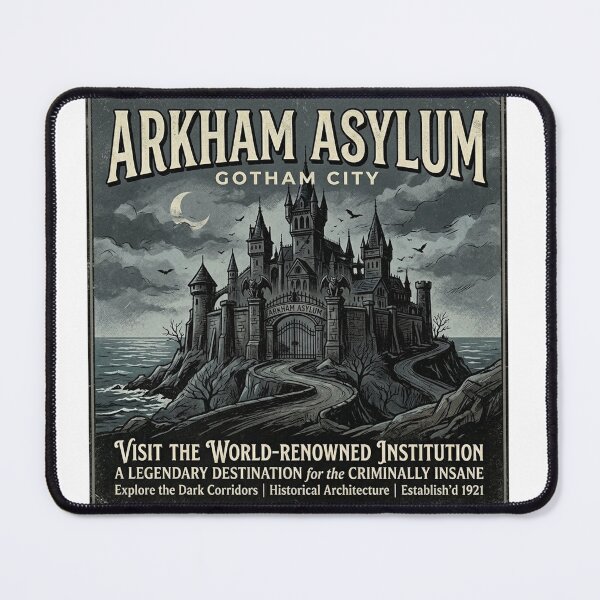 Item preview, Visit Arkham Asylum designed and sold by Bad-Decisions-Designs.