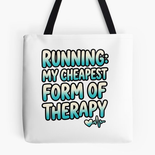 Item preview, Running My Cheapest Form Of Therapy Funny Quote designed and sold by StickVerse by Owais.