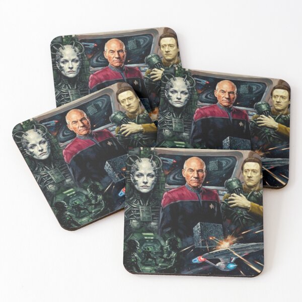 Item preview, Star Trek First Contact Sci-Fi Fine Art Tribute designed and sold by Art's Diner.