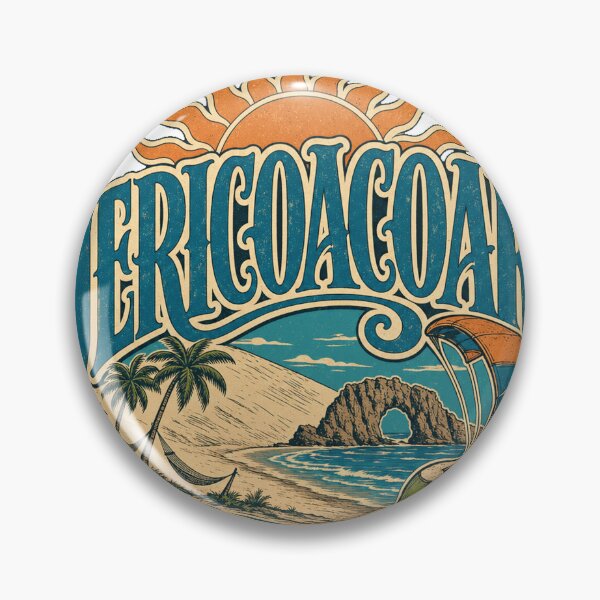 Item preview, Jericoacoara Brazil Vintage Hand Lettered Travel Emblem designed and sold by VisualArtsOasis.