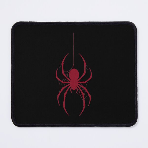 Item preview, Crimson Hanging Spider Silhouette Gothic Web Art - Spider Man Brand New Day designed and sold by RawoMimi.