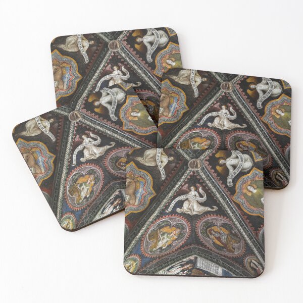 Item preview, Angels and evangelists on ceiling of medieval cloister designed and sold by TerryKerrImages.