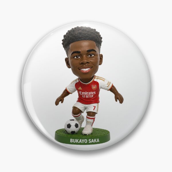 Item preview, Bukayo Saka Mini Figure Fan Art designed and sold by FanFueledStickers.