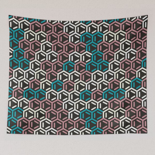 Item preview, Benzene Ring Abstract Geometric Pattern Cyber Vapor designed and sold by TexSta.