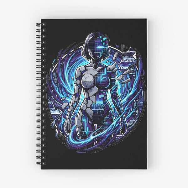 Item preview, Digital Awakening – Neon Cyberpunk AI Android Glitch Artwork designed and sold by UniqYou.