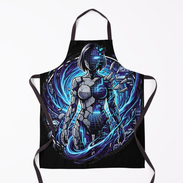 Item preview, Digital Awakening – Neon Cyberpunk AI Android Glitch Artwork designed and sold by UniqYou.