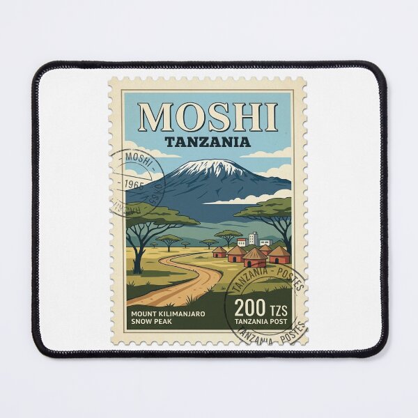Item preview, Vintage Mount Kilimanjaro Tanzania Travel Stamp designed and sold by k3rstman1.