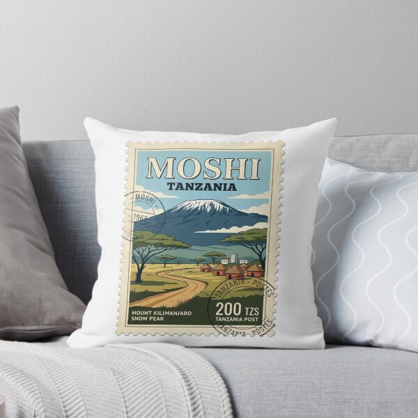 Item preview, Vintage Mount Kilimanjaro Tanzania Travel Stamp designed and sold by k3rstman1.
