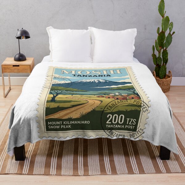 Item preview, Vintage Mount Kilimanjaro Tanzania Travel Stamp designed and sold by k3rstman1.