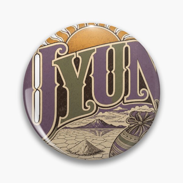 Item preview, Uyuni Bolivia Vintage Hand Lettered Travel Emblem designed and sold by VisualArtsOasis.