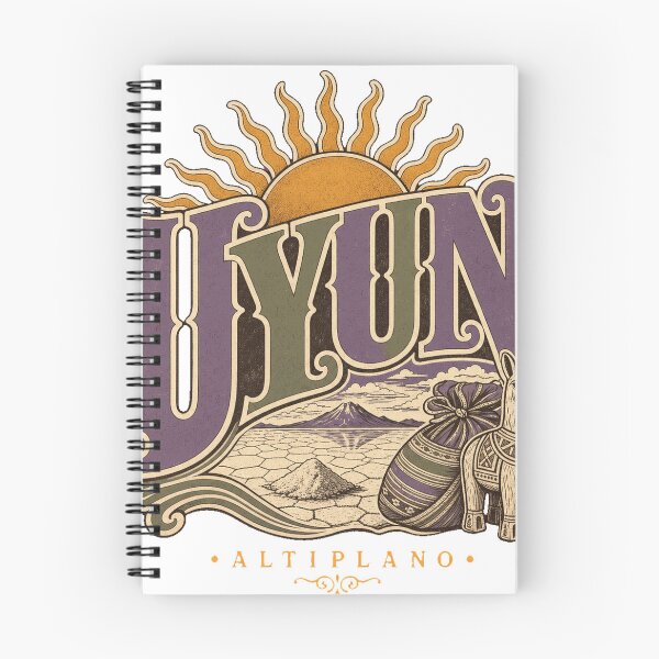 Item preview, Uyuni Bolivia Vintage Hand Lettered Travel Emblem designed and sold by VisualArtsOasis.