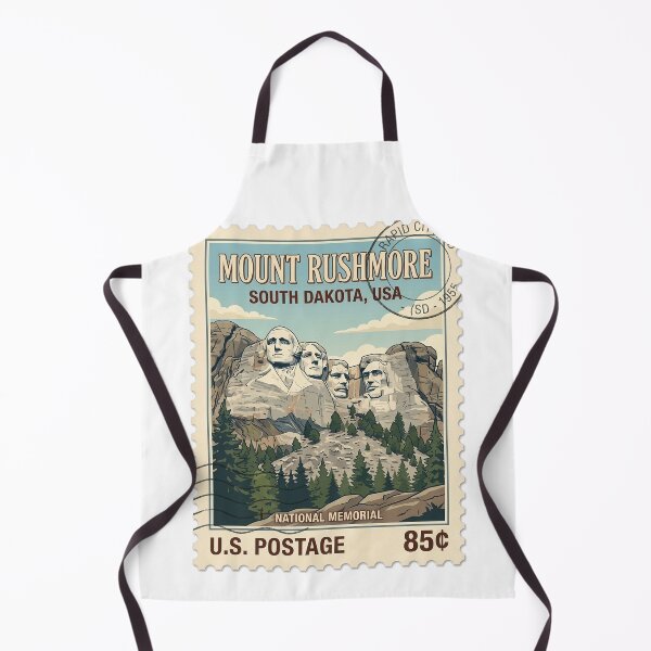 Item preview, Vintage Mount Rushmore National Memorial Travel Stamp designed and sold by k3rstman1.