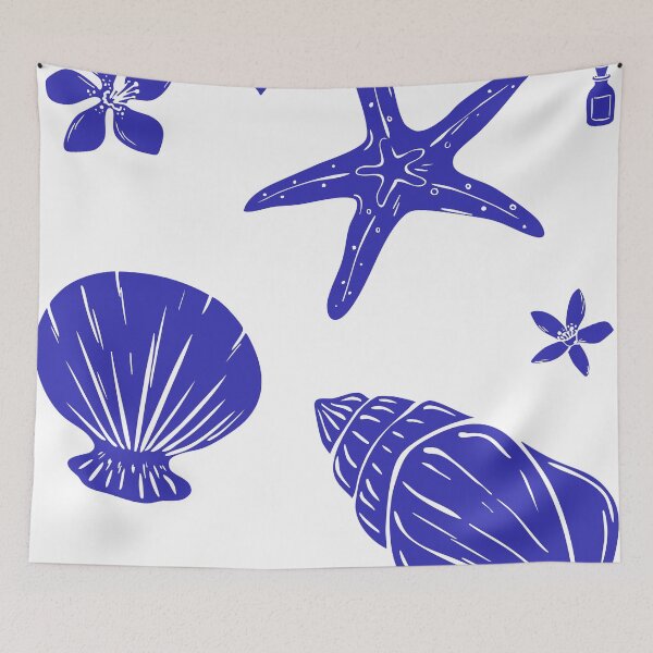 Item preview, Blue Shells Sticker Pack  designed and sold by Sagi Jane Art.
