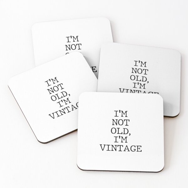 Item preview, Text Typography I'm not old, I'm vintage Aging Humor designed and sold by TypeboldStudio.