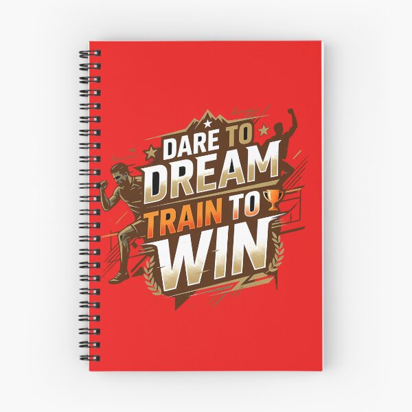 Item preview, Dare to Dream Train to Win – Motivational Winner Mindset designed and sold by SamiOmar94.